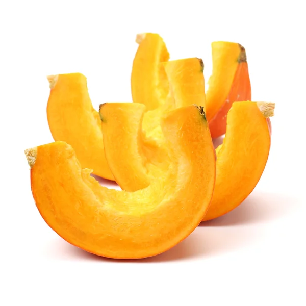 Κολοκύθα πορτοκάλι σε λευκό φόντο — Φωτογραφία Αρχείου