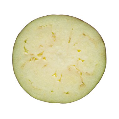 Çiğ patlıcan izole bir 