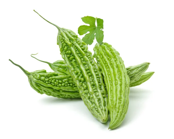 Bitter gourd on the white — Stock Photo, Image