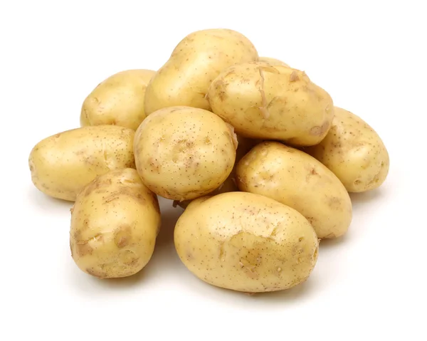 Nowe ziemniaki izolowane na białym tle — Zdjęcie stockowe