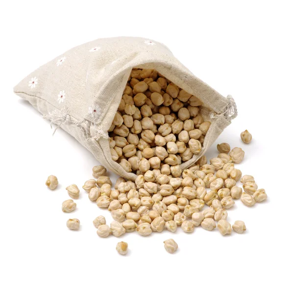 Chickpeas on white background — Stock Photo, Image