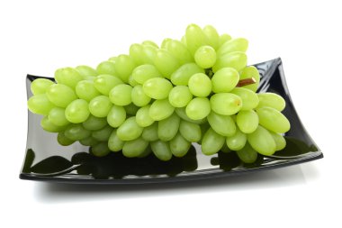green grapes on white background clipart