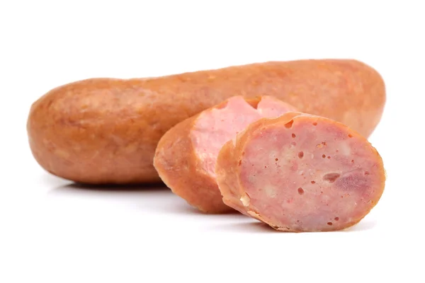 Wurst auf weißem Hintergrund — Stockfoto