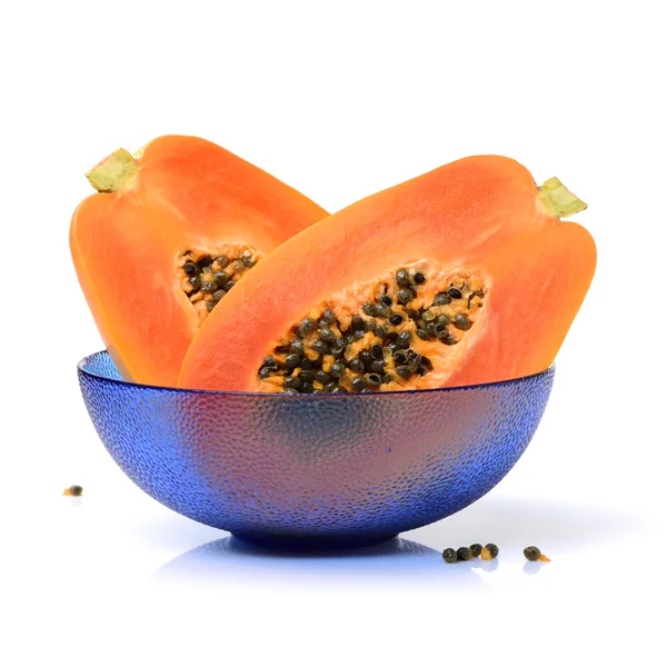 Papaya fruit isolated on a — Stock Photo, Image
