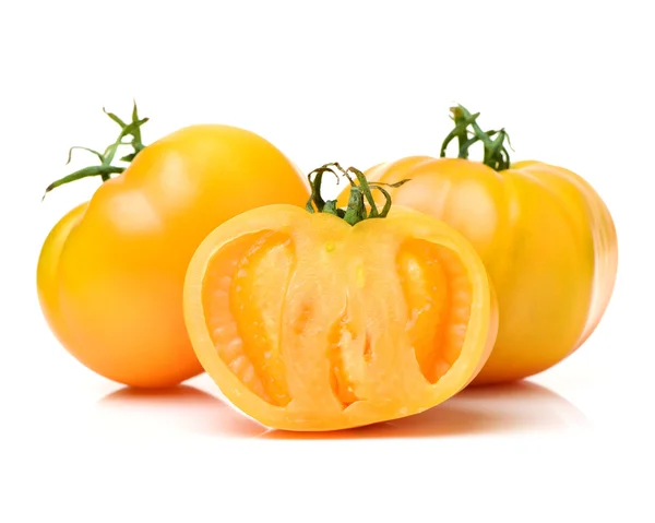 Świeże pomidory żółty, biały — Zdjęcie stockowe