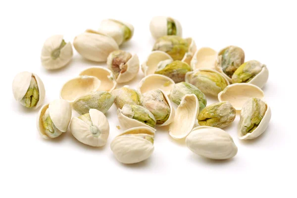 Pistachios on white background — Stock Photo, Image