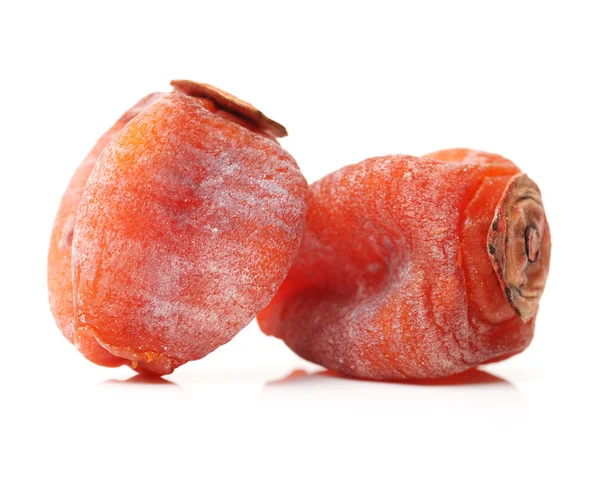 Dried persimmon on white background — Stock Photo, Image