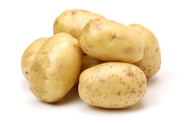 Patates üzerine beyaz kapatın — Stok fotoğraf