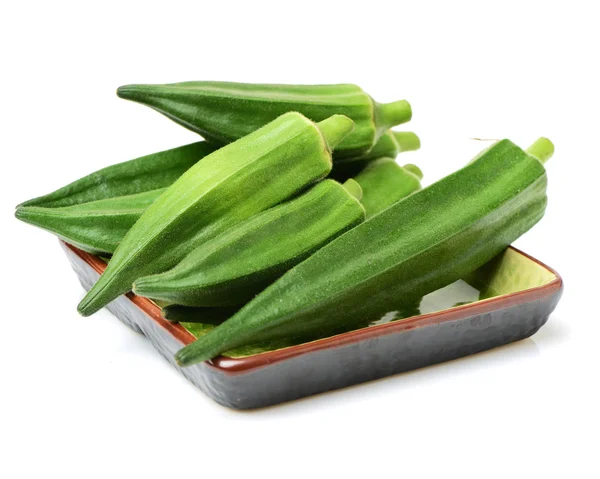 Fresh young okra — Stock Photo, Image