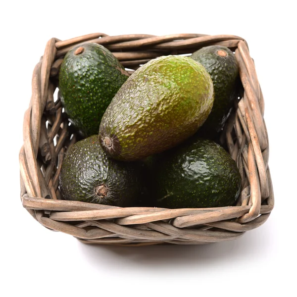 Frutas de aguacate en cesta — Foto de Stock