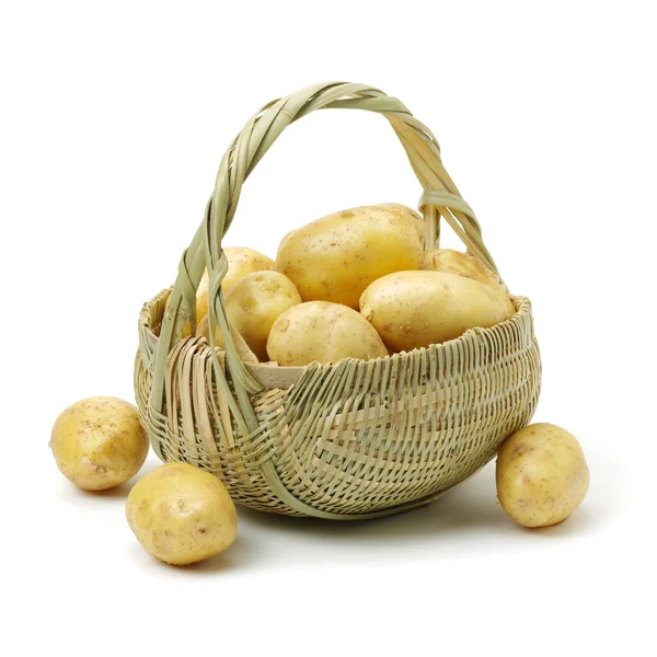 Potato close up on white — Stock Photo, Image