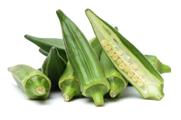 Frisches junges Okra — Stockfoto