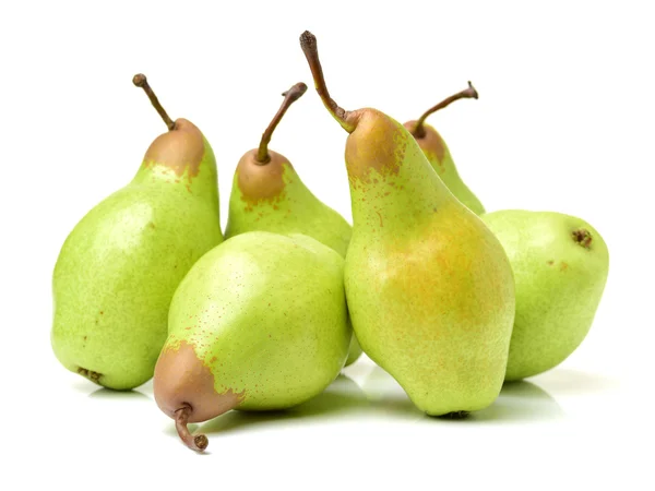 Green pears close up — Stock Photo, Image