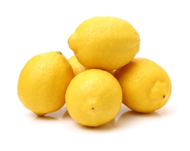 Ripe fresh lemons clipart