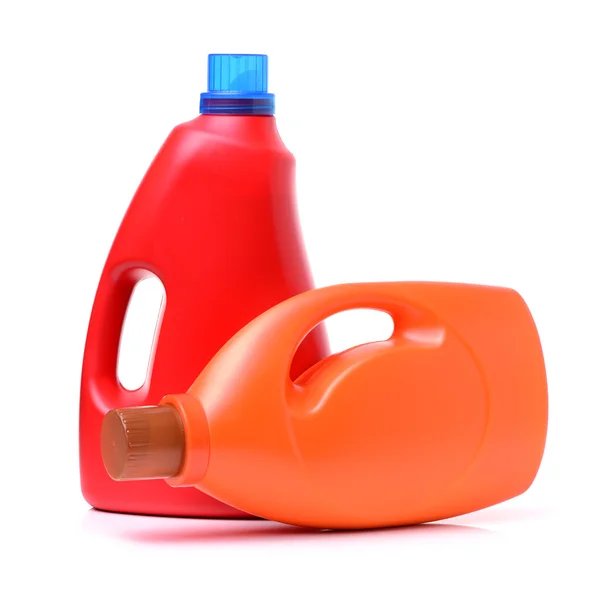 Recipientes de plástico para detergente — Fotografia de Stock