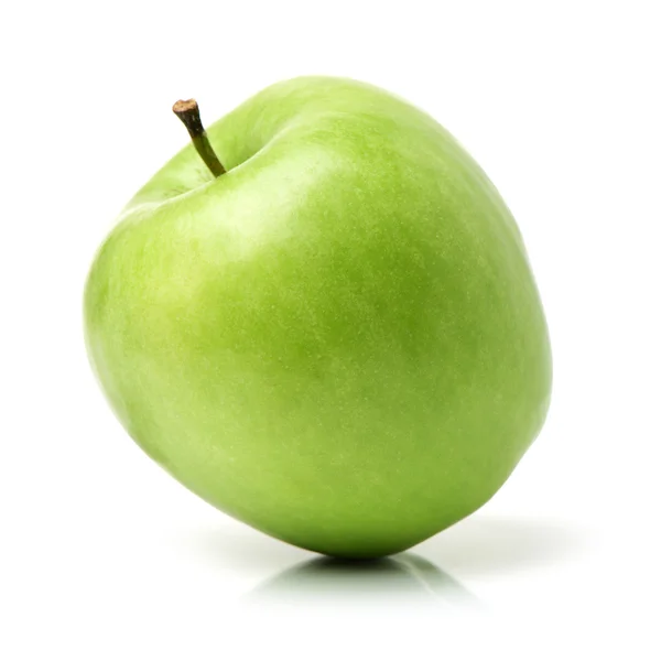 Одно зеленое яблоко — стоковое фото