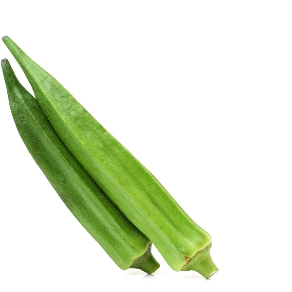 Frisches junges Okra — Stockfoto