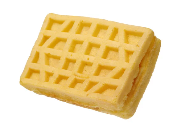 Waffeln auf weißem Hintergrund — Stockfoto