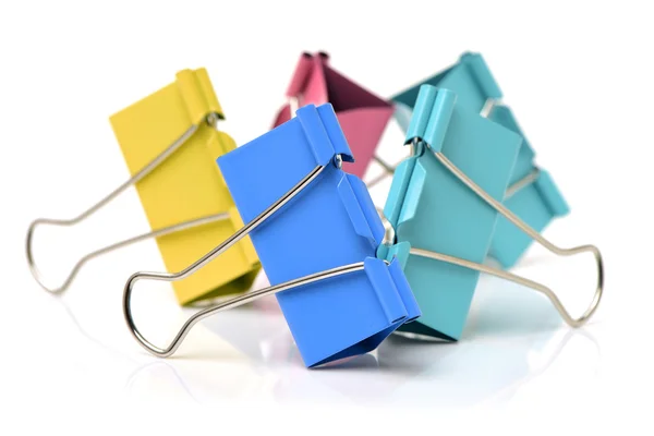 Binder clips closeup — Stock Photo, Image