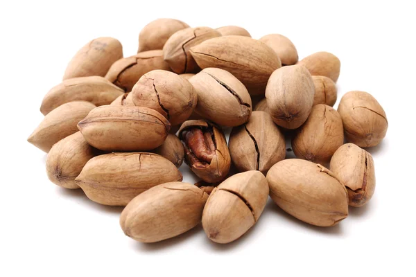 Pecan nuts in pile — Stock Photo, Image