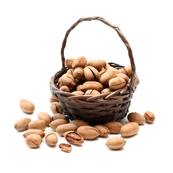 Pekanové ořechy v hromadě — Stock fotografie
