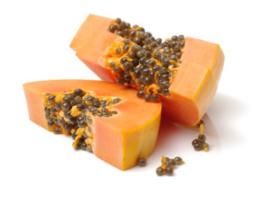 papaya meyve dilimlenmiş 