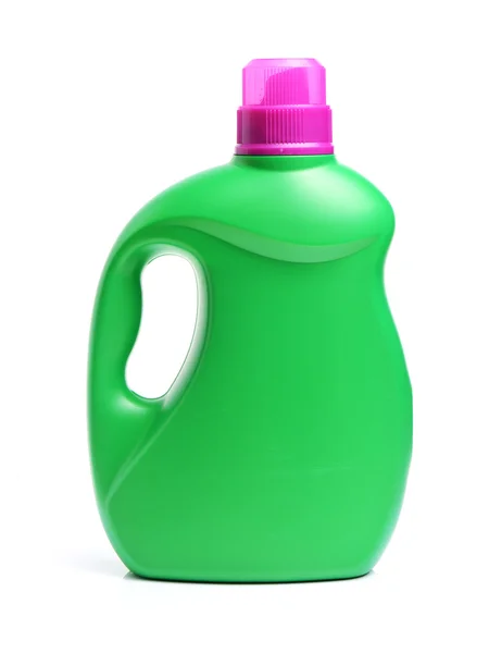 Tvätt Rengöringsmedel Flaska Isolerad Vit Bakgrund — Stockfoto