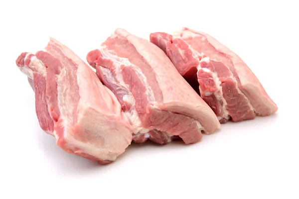 白地に隔離された豚肉 — ストック写真