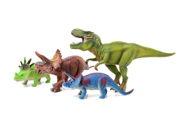 Dinossauros brinquedos de perto — Fotografia de Stock