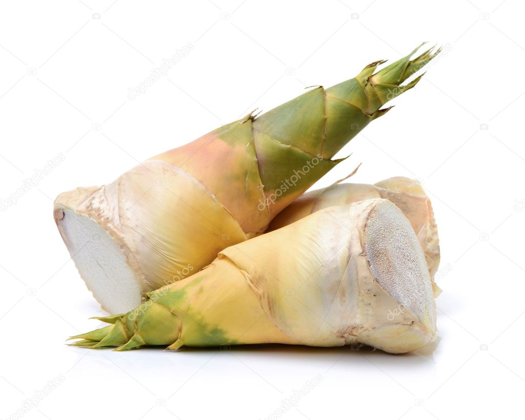 Fresh Bamboo Shoots Isolated White Background Stock Photo Image By C Jianghongyan 122479340