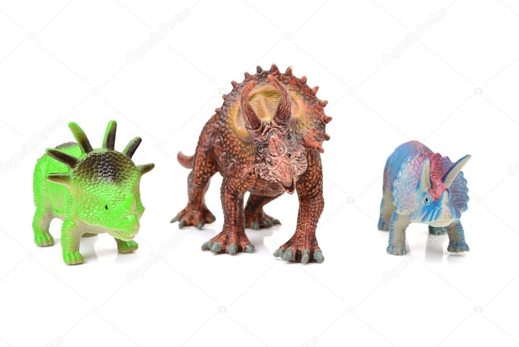 dinosaurs toys close up