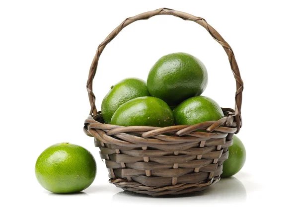 Limes on white background — Stock Photo, Image