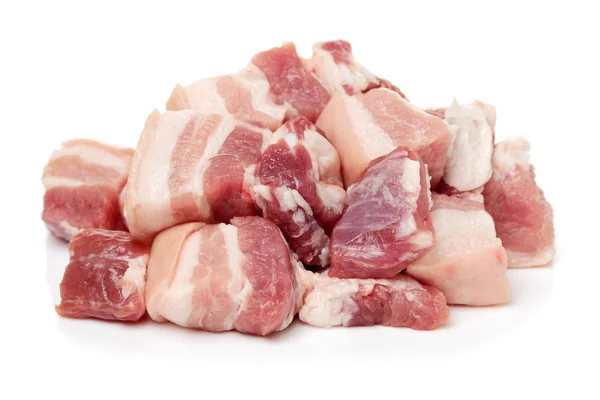 Pezzi Pancetta Maiale Bianco — Foto Stock