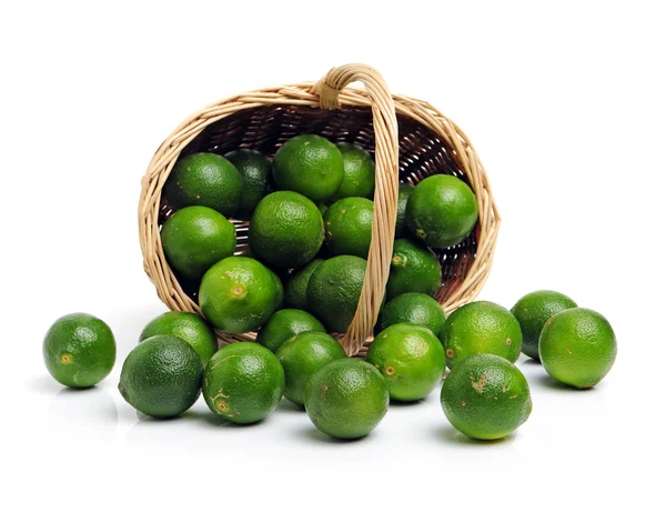 Limes on white background — Stock Photo, Image