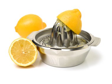 limon-sıkacağı beyaz arka plan üzerinde