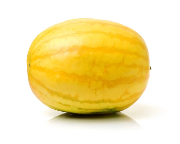 Yellow watermelon isolated on white — Stock Photo, Image