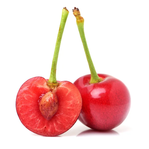 Cherry isolato su sfondo bianco — Foto Stock