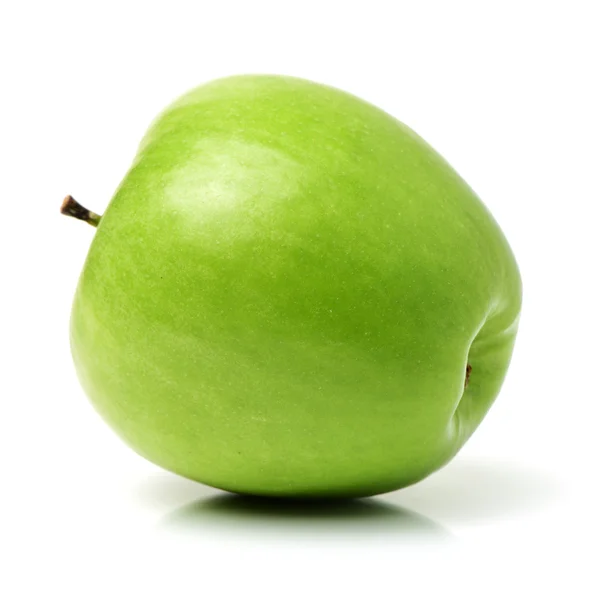 Manzana verde sobre fondo blanco — Foto de Stock