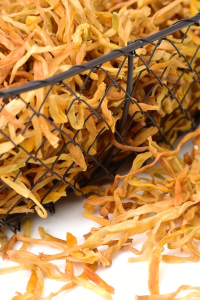 Dried Lily Buds on white — Stock Photo, Image