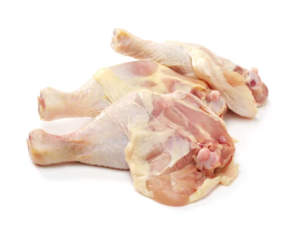 白の未加工鶏の羽 — ストック写真