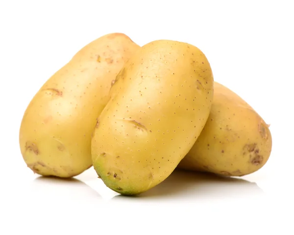 Close up van aardappel op wit — Stockfoto