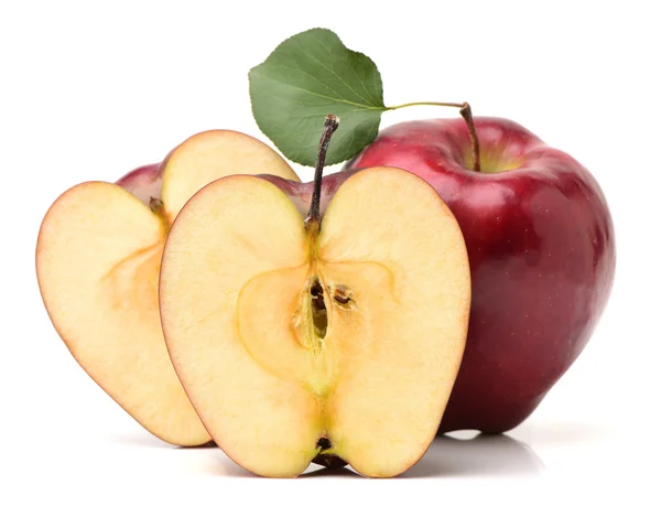 Red apples isolated on white — Stock Photo, Image