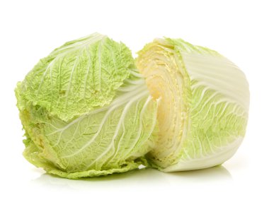 Çin lahanası üzerinde beyaz backgroundchinese 