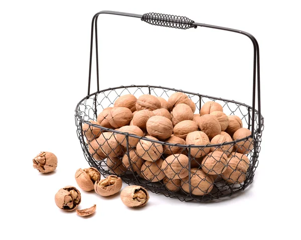 Walnuts on white background — Stock Photo, Image