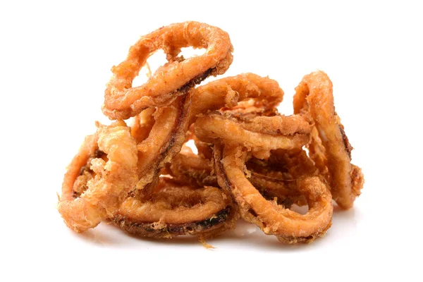 Deep fried calamari rings on — Stock Photo, Image