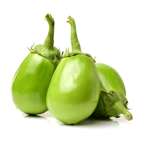 Fresh green eggplants — Stock Photo, Image