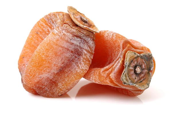 Dried persimmon on white backgrounddried — Stock Photo, Image
