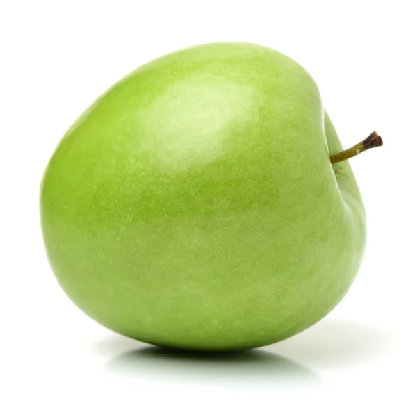 Manzana verde sobre fondo blanco — Foto de Stock