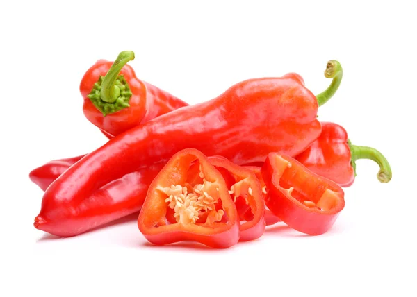 Peppers on white background — Stock Photo, Image