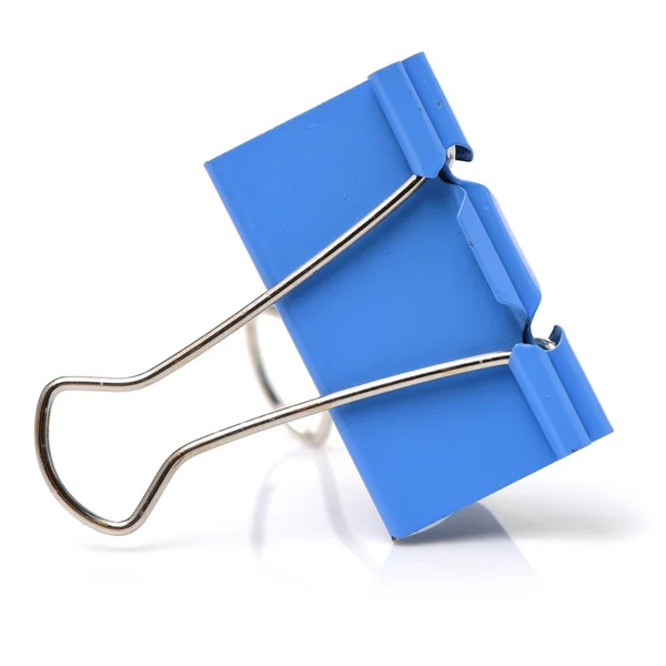 Four binder clips isolated on — Stock Photo, Image